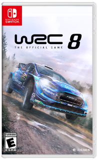 WRC 8 box art for Nintendo Switch